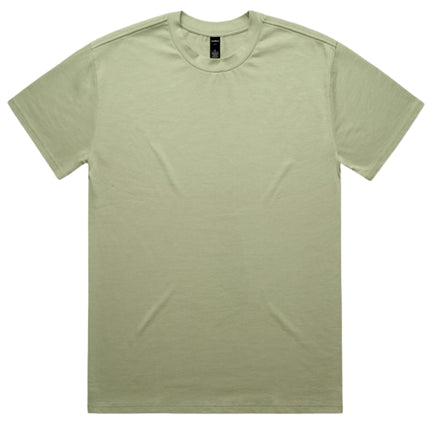 AS Colour Heavy T-Shirt in Pistachio, unbranded clean front view