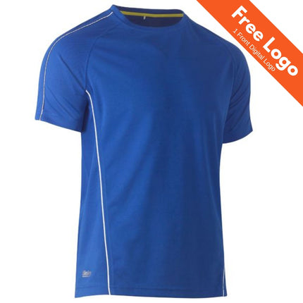 Cool Mesh Tee with Reflective Piping