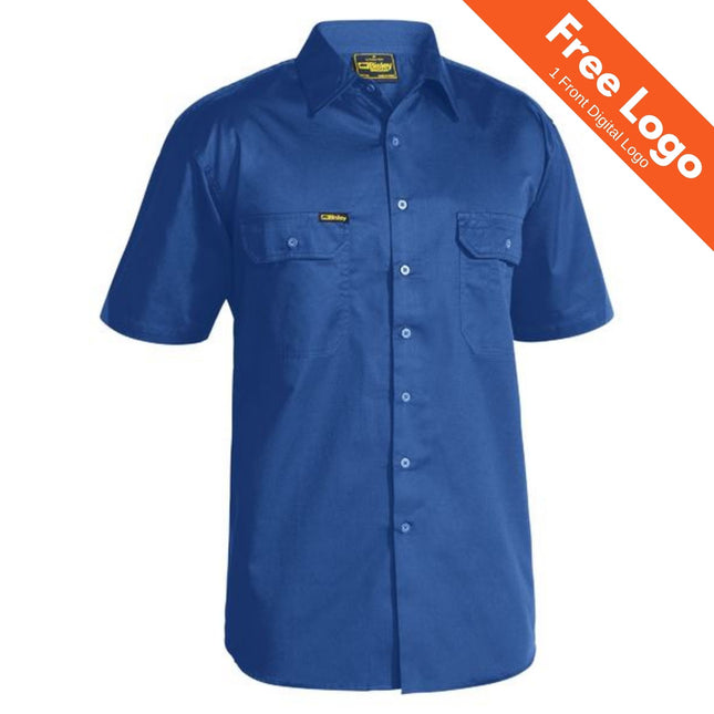 Cool Lightweight Short Sleeve Drill Shirt - Breathable Workwear