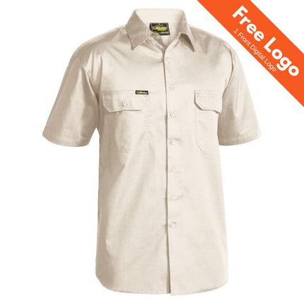 Bisley Cool Lightweight Short Sleeve Drill Shirt