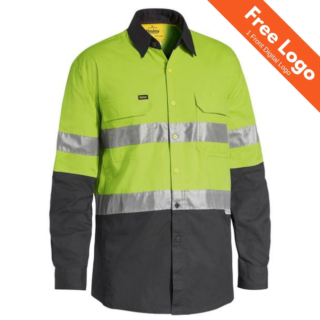 Bisley Hi-Vis Taped X Airflow Ripstop Shirt