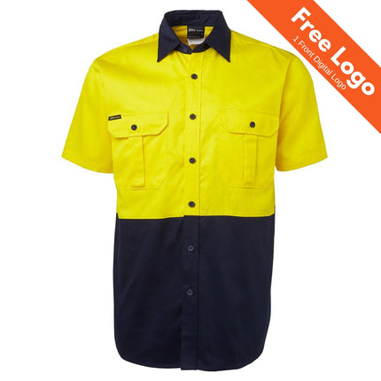 JB's Wear Hi-Vis S/S 190G Work Shirt