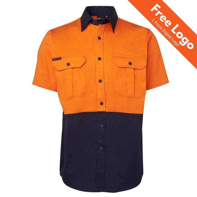 Custom JB's Hi-Vis S/S 190G Work Shirt