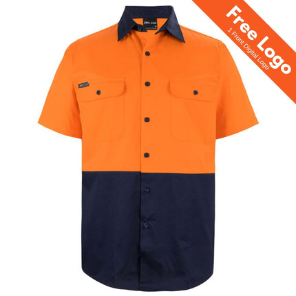 JB's Hi-Vis 150G Shor Sleeve Work Shirt