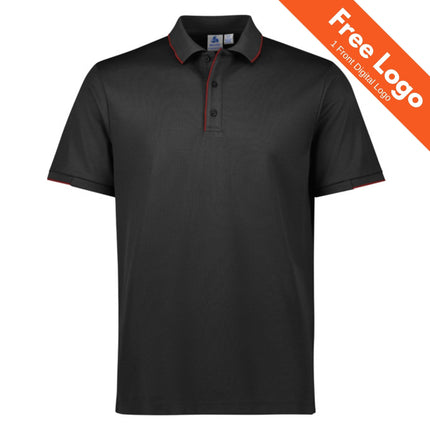 Biz Collection Mens Focus Short Sleeve Polo