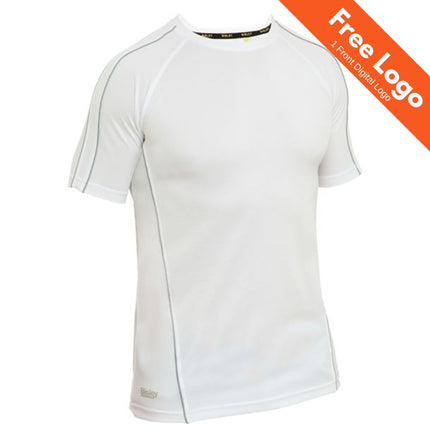 Cool Mesh Tee with Reflective Piping