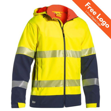 Bisley Hi-Vis Taped Ripstop Bonded Fleece Jacket
