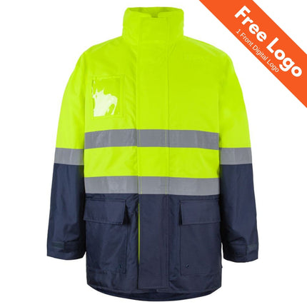 JB's Hi Vis (D+N) Long Line Jacket