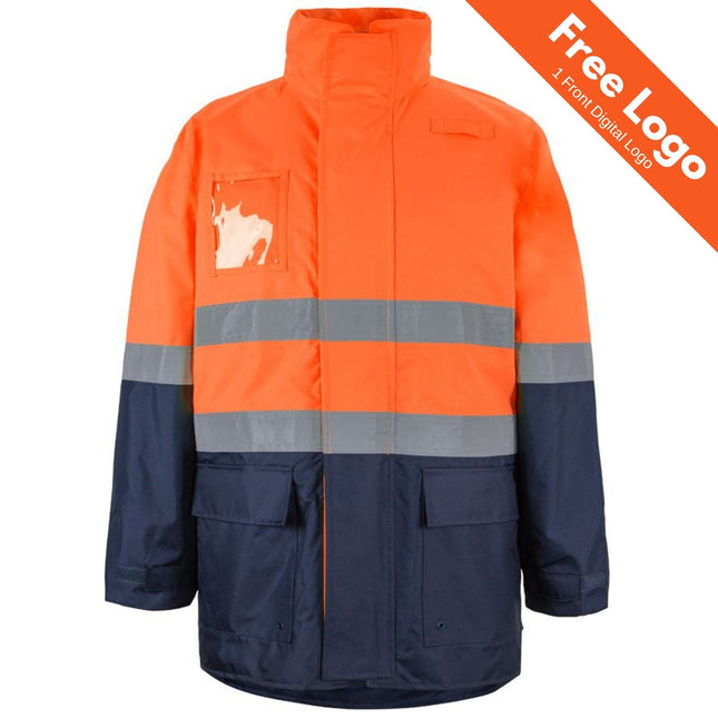 JB's Hi Vis (D+N) Long Line Jacket