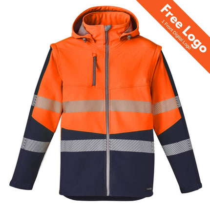 Syzmik Convertible Hi-Vis Day & Night Softshell Jacket/Vest
