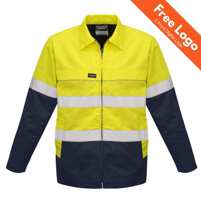 Syzmik Hi-Vis Cotton Day & Night Drill Work Jacket