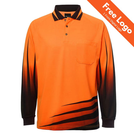 JB's Hi-Vis L/S Rippa Sub Polo