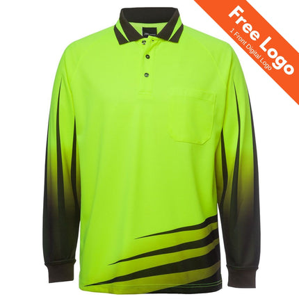 JB's Hi-Vis L/S Rippa Sub Polo