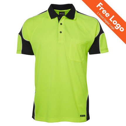 JB's Hi-Vis Aerated Arm Panel Polo