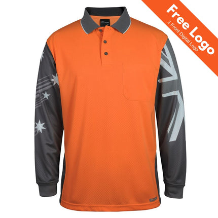 JB's Hi-Vis L/S Southern Cross Polo