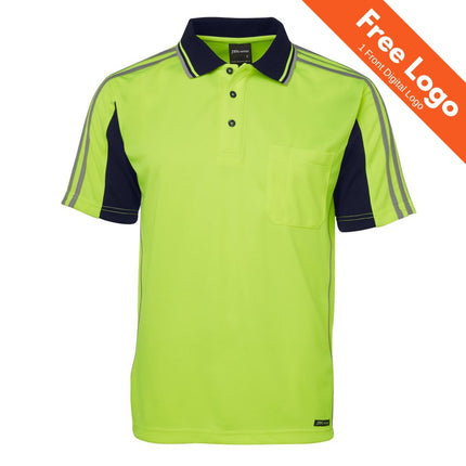 JB's Hi-Vis S/S Arm Tape Polo