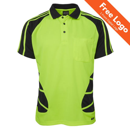 JB's Wear Hi-Vis S/S Spider Polo