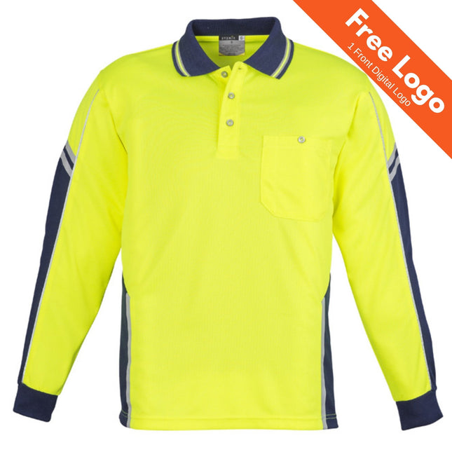 Syzmik Squad Hi-Vis Long Sleeve Polo
