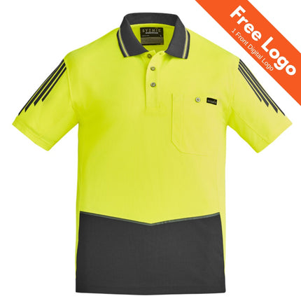 Syzmik Flux Hi-Vis Short Sleeve Polo
