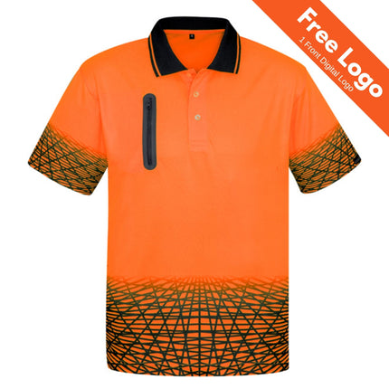 Syzmik Tracks Hi-Vis Short Sleeve Polo