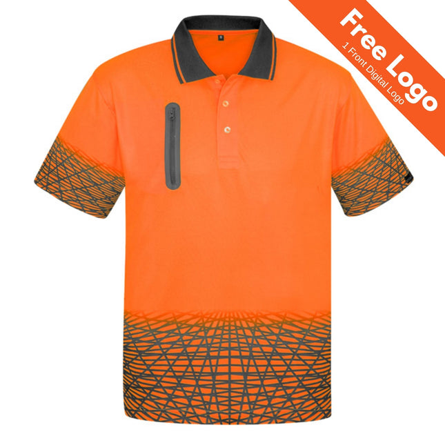 Syzmik Tracks Hi-Vis Short Sleeve Polo
