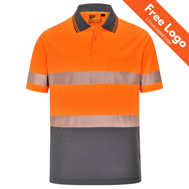 Hi-Vis CoolDry® Segmented Day/Night Polo Shirt