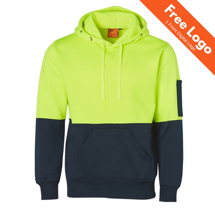 Hi-Vis Two-Tone Fleecy Hoodie