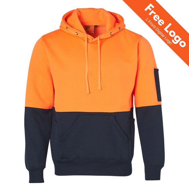 Hi-Vis Two-Tone Fleecy Hoodie