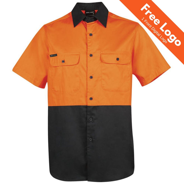 JB's Hi-Vis 150G Shor Sleeve Work Shirt