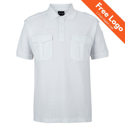 JB's Wear 250 Short Sleeve Epaulette Polo