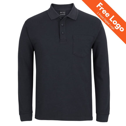 JB's Wear 210 Long Sleeve Pocket Polo