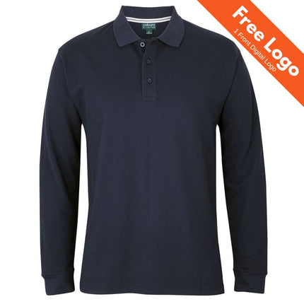 JB's Wear Long Sleeve Pique Polo