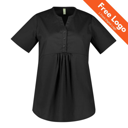 Biz Care Rose Tunic Scrub Top