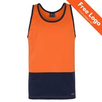 JB's Wear Hi-Vis Cotton Singlet