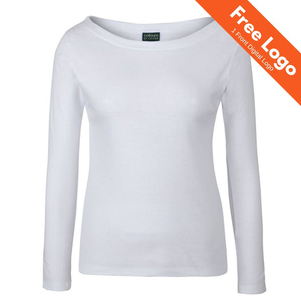 JB's Wear Long Sleeve Boat Neck Tee
