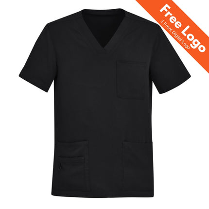 Biz Care Mens Avery V-Neck Scrub Top