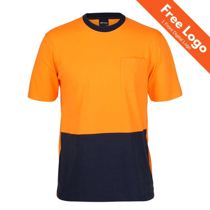 JB's Wear Hi-Vis Crew Neck Cotton T-Shirt
