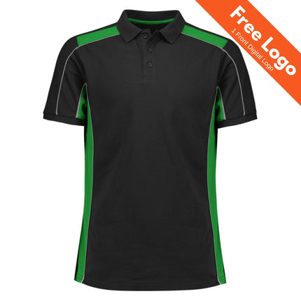 Biz Collection Unisex Grid Short Sleeve Polo