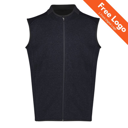 Biz Care Mens Nova Zip Front Vest