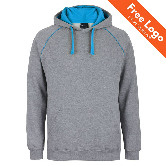 JB's Adults Contrast Fleecy Hoodie