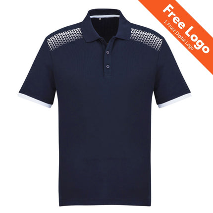 Biz Collection Mens Galaxy Short Sleeve Polo