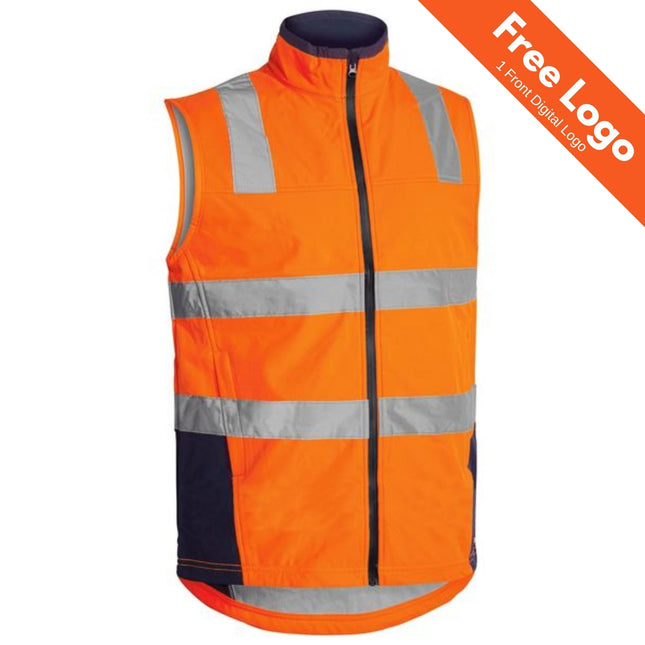 Bisley Taped Hi Vis Soft Shell Vest