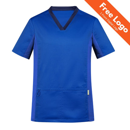 Biz Care Mens Riley Stretch Scrub Top