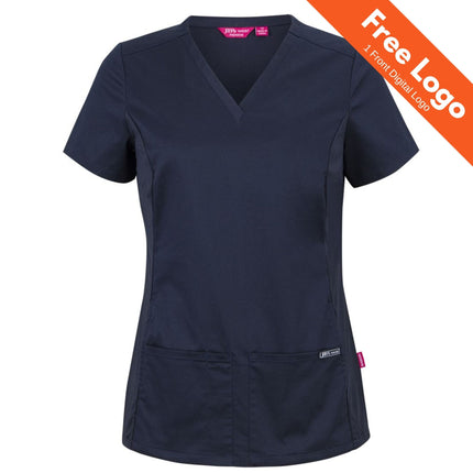 JB's Ladies Premium Stretch Panel Scrub Top