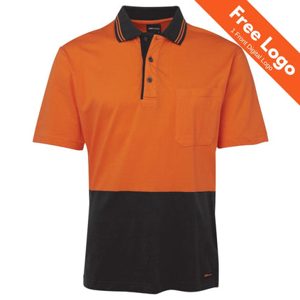 JB's Wear Hi-Vis Short Sleeve Cotton Polo