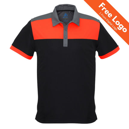 Biz Collection Mens Charger Short Sleeve Polo