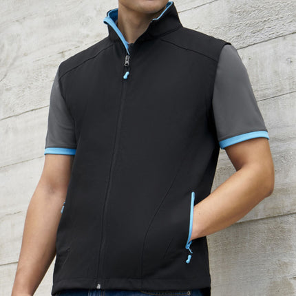 Biz Collection Mens 3-Layer SoftShell Geneva Vest