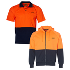 Orange/Navy