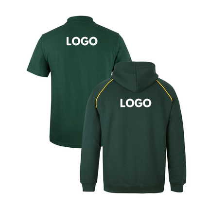 JB's Wear Uniform Bundle – 4 Polo Shirts + 2 Contrast Hoodies with Free Front Logo Embroidery