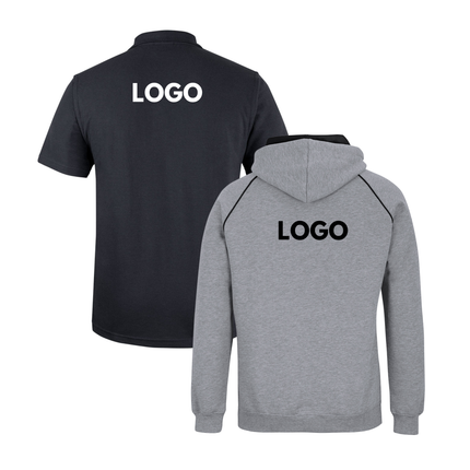 JB's Wear Uniform Bundle – 4 Polo Shirts + 2 Contrast Hoodies with Free Front Logo Embroidery